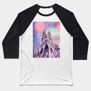 Barcelona Sagrada Familia Baseball T-Shirt